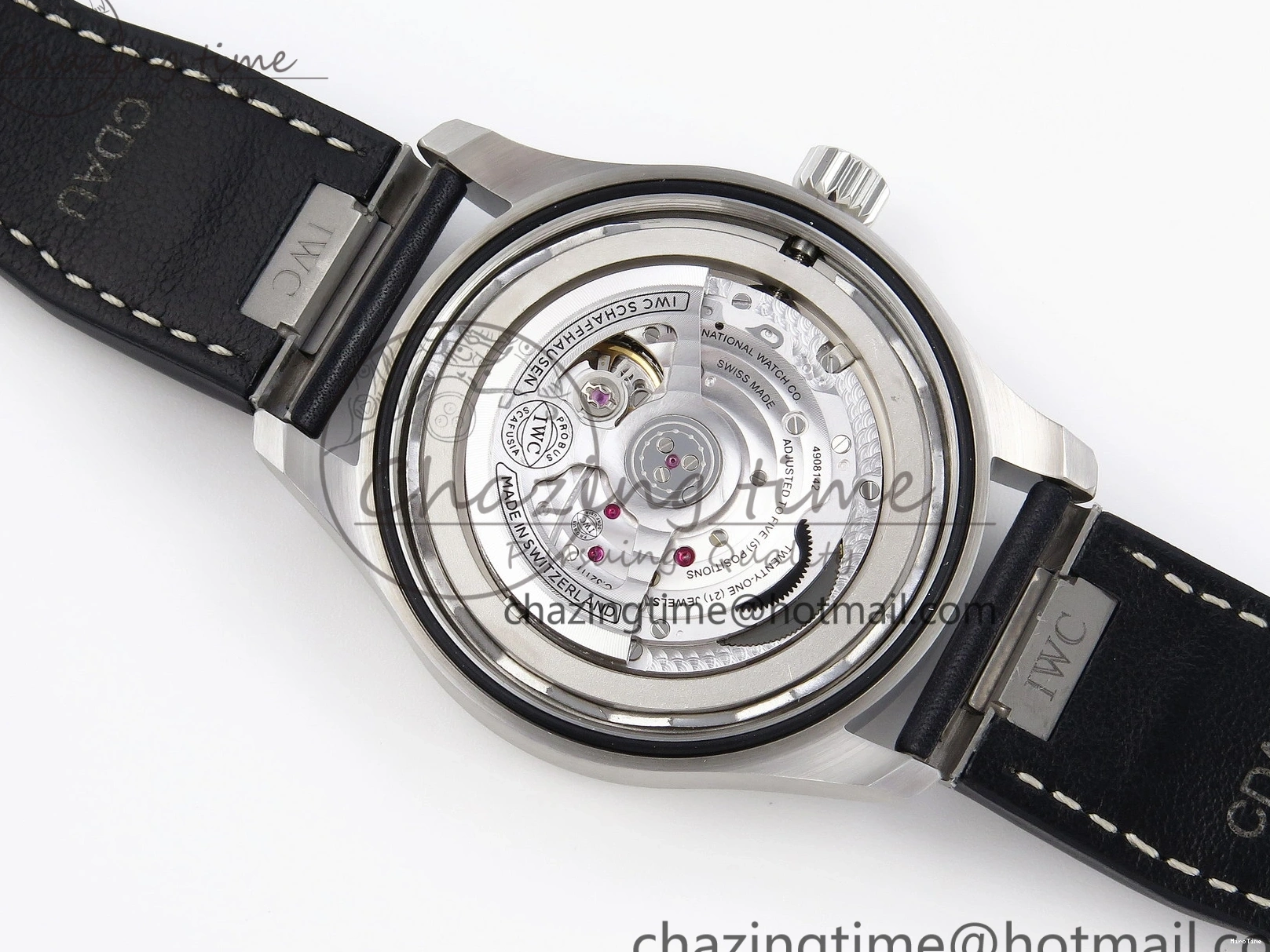 MIROTIME 0226 Pilot Mark XX IW328203 ZF 1:1 Best Edition Blue Dial on Dark Blue Leather Strap A Snug 7024